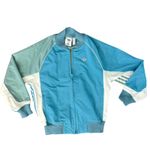 Adidas x CLOT Edison Chen Blue Green White Striped Collegiate Jacket size XS Photo 9