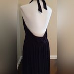Black Jersey Knit Halter Maxi Dress Braided Belt by Fervour From Modcloth 1X Photo 4