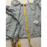 Reformation  Women’s Angela Wrap Mini Dress 100% Linen Stripped Size S Small Photo 6