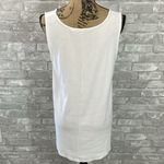 Soft Surroundings  White Pima Cotton Ribbed Tank Top Photo 2