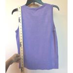 Evie Sweater Women’s Medium Sleeveless Purple Silk Blend Knit Photo 2