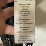 Equipment  Femme Silk Black Button Tunic Mini Dress Sleeveless Crochet Trim Small Photo 5