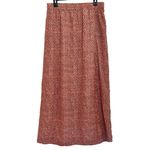 Michael Kors Michael  red printed slit front midi skirt M Photo 1