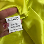 RUNAWAY THE LABEL Runaway The Label Charis Mini Dress Lime Size Medium NWT Photo 6