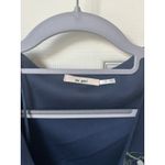 Francesca's Navy Blue Floral Wrap Dress Photo 3