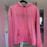 Bebe  Pink Hoodie with Rhinestone Logo size medium Photo 0