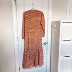 Emerson Fry India Collection Frances Dress Maxi Gigi Print Orange Size L Photo 6