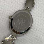 FMD women silver tone dress watch oval 20mm quartz analog rhinestones running Photo 5