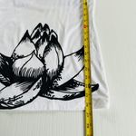 Funkyoga‎ White Tank Top Lotus Meditate Soft Stretch Top Size L Size L Photo 4