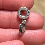 Pandora Authentic  Silver Heart Love Dangle Charm Bead Photo 11
