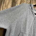 Nike  Women's Heather Gray 1/4 Zip Fleece Hoodie Pullover Sweater Large Photo 5