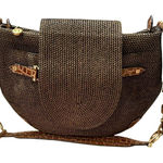 Eric Javits Woven Shoulder Bag Brown Photo 0