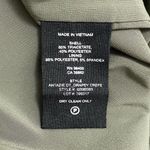 Theory  Dress Women's Size 8 Keyhole Tie Shift Drapey Crepe Dress Military Green Photo 10