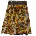 Vtg Think Tank Womens Silk Suede Wrap Skirt Belted Brown Earthy Retro Artsy Sz 8 Photo 5