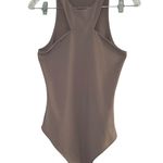 Abercrombie & Fitch Abercrombie Fitch Soft AF Collection Racerback Tank Bodysuit Taupe Medium basic Photo 0