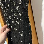 Ibiza Silk Beaded Midi Dress Black Size L Photo 3
