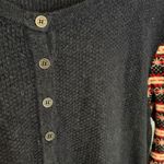 Barbour  Landry Knit Fair Isle Henley 12 Navy Blue Red Photo 4