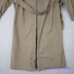 Vintage Charles Klein *flawed" womens trench coat double breasted, size 6 Brown Photo 12