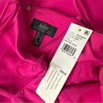 Adrianna Papell Adrian by Crepe Popover Midi Dress Fringe Trim Lipstick Sz 4 Photo 5