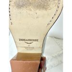 Zadig & Voltaire Cara Studded Western Block Heel Booties Gray Women's 41 / 10.5 Photo 7