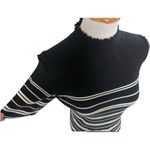 Laundry by Shelli Segal NWT Womens Scalloped Neckline Ribbed Sweater Top - Sz L Photo 1