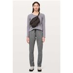 Lululemon  Women's On The Fly Pant, Heathered Black, Size 4 Tall, Like New Photo 1