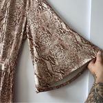 L'Agence New Fontana Cut-Out Maxi Dress in Neutral Multi Cobra Women’s Size 2 Photo 11