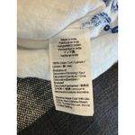 J Crew Bungalow White Linen Blue Embroidered Top Blouse Long Sleeve Eyelet Small Photo 6