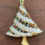 Vintage SFJ limited edition Christmas Tree Brooch pin Photo 0