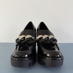 Antonio Melani  Parkerr Lug Sole Chain Detail Patent Platform Loafer Pumps Photo 2