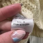 Woven Heart Ivory Open Stitch Knit Sweater Size Medium Photo 4