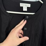 Christopher & Banks  Solid Black Button Down Cardigan Sweater Women's Size Medium Photo 1