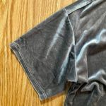 Matilda Jane ’s Good Hart Parthenon Velour Cropped Shirt Gray Womens Medium Photo 3