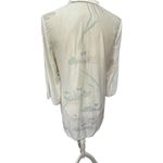Vintage Deena Tunic Nightgown Tie Neck & 3/4 Sleeves Womens Sm Lingerie Peignoir White Photo 3