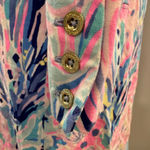 Lilly Pulitzer Long Sleeve Davie Dress in Fan Sea Pants Print Preppy Coastal XS Photo 6