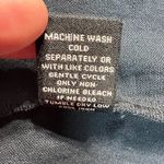 Premise  Tunic Top 1X Navy Blue 100% Linen‎ High Low Scoop Neck Exposed Zip Photo 7