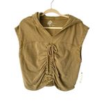 Pilcro  Anthropologie Cinched Baby Hoodie NWTS Olive Green size XL Photo 4