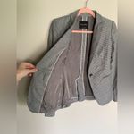 Massimo Dutti  | Wool Houndstooth Blazer Grey Size 2 Photo 2