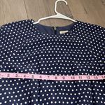 Fossil  100% silk polka dot mini dress twee girly navy size 0 Photo 4