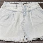 We The Free  Sidecar Light Denim Blue Mini Skirt Photo 3