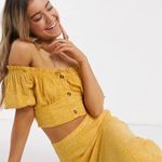 Wednesday’s Girl Crop Top With Puff Sleeves In Ditsy Floral Photo 1