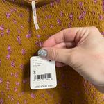 Free People NWT Womens Top Size S Cropped Flared Sleeve Smocked Peasant Boho Photo 3