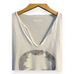 Zadig & Voltaire  Tunisien Tee Top Henley Skull Camo Crystal Short Sleeveless NWT Photo 6