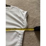 Sam Edelman  White Crew Neck Ruched Side Tie T-Shirt Photo 3