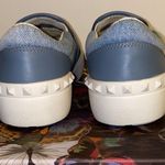 Valentino Garavani Denim Blue Rock Stud Low top Butterfly Skater flat Sneaker 35 Photo 8