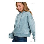Zenana Acid Wash Fleece Hoodie Photo 2