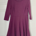 Boden Women Irene Fit and Flare Purple Dress Lined Size 10 Midi Cotton Photo 0