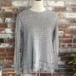 eight eight eight  Gray Chevron Knit Sweater Size S Photo 0