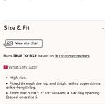 J.Crew  Pixie Black Ankle Crop High Rise Solid Black Ponte Pants Stretch XS Photo 2