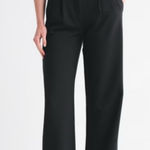 NWT RUMORED Wide Leg Pleat Front Pants S Black Photo 0